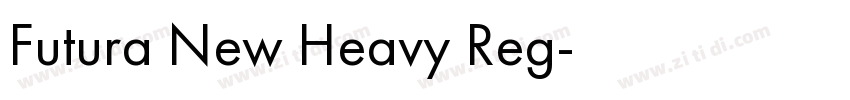 Futura New Heavy Reg字体转换